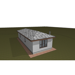 Одноэтажный дом с тремя спальнями 86м² (S75)