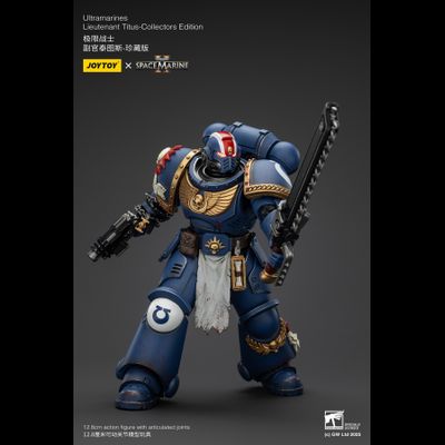 Тит, лейтенант Ультрамаринов (Warhammer 40k, Spacemarine II) - КОЛЛЕКЦИОННАЯ ФИГУРКА 1/18 Ultramarines Collectors Edition - Lieutenant Titus (JT01369) - JOYTOY