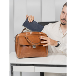 Сумка для ноутбука Terrazzo cognac (арт. 1031-03)