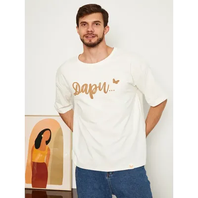 МУЖСКАЯ ФУТБОЛКА МОЛОЧНАЯ &quot;ДАРИ&quot;