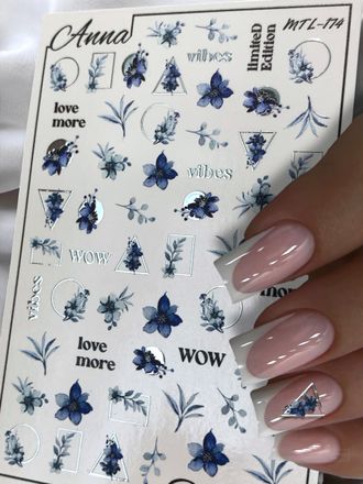 Слайдер-дизайн MilliArt Nails Металл MTL-174