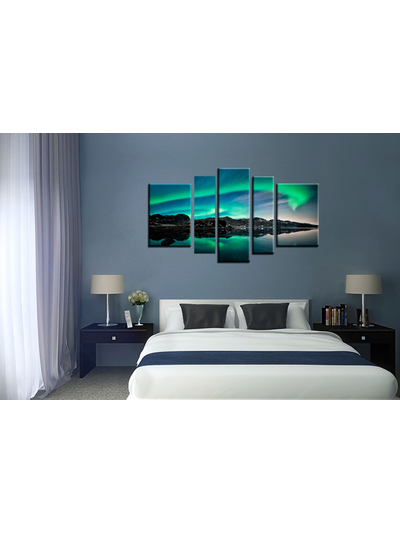 Модульная картина "Северное сияние"