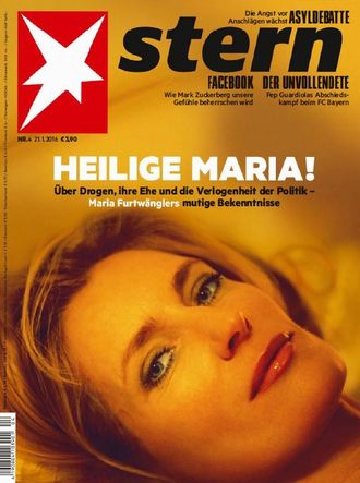 STERN Magazine № 4 2016 Maria Furtwangler Cover ИНОСТРАННЫЕ ПОЛИТИЧЕСКИЕ ЖУРНАЛЫ