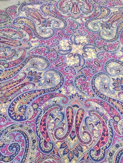 Павловопосадский платок Весенняя метель 2043-1