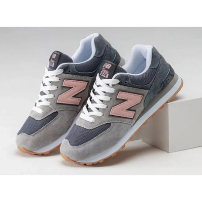 New Balance 574 Grey Purple Pink