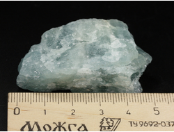 Берилл голубой (Аквамарин), необработанный, дикий образец, Бразилия (49*27*19 мм, 37 г) №37876