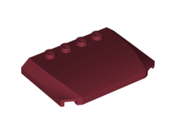 Wedge 4 x 6 x 2/3 Triple Curved, Dark Red (52031 / 4650155 / 6349600)
