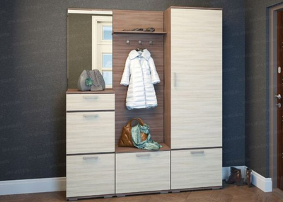 Прихожая "Ника-7" 1,6м (модульная) ЛДСП