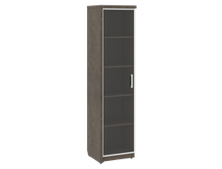 Шкаф узкий со стеклянной дверью