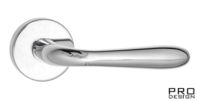 Дверная ручка на круглом основании Fratelli Cattini "GOCCIA" 7-CR полированный хром