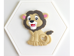 Грызунок из пищевого силикона Лев