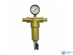 Самопромывной фильтр VIEIR 3/4" с манометром латунь