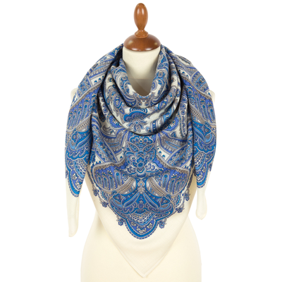 Павловопосадский платок Журчание реки 2038-1