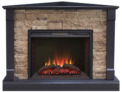 Угловой электрокамин Моника BL M4 с очагом Sparta 25.5 LED