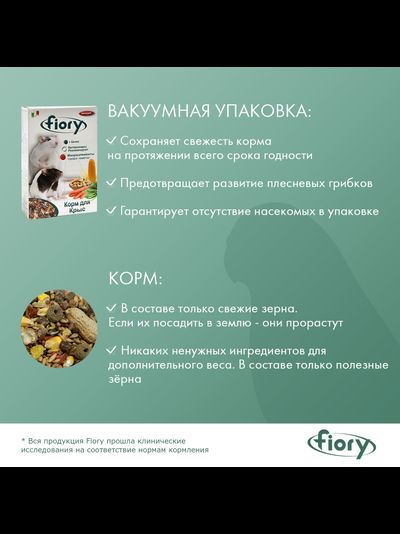 Fiory (Фиори) Ratty корм для крыс, 850 г