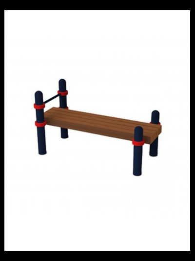 Воркаут скамья для пресса с упором для ног и перекладиной 1500 мм Д-108 AVW012