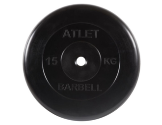 Диск обрезиненный MB Barbell Atlet, диаметр 31 мм, вес 1,25 - 25 кг