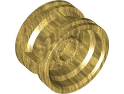 Wheel 30.4mm D. x 20mm with No Pin Holes and Reinforced Rim, Pearl Gold (56145 / 4648531)