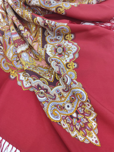 Павловопосадский платок Восточные сладости 1429-5