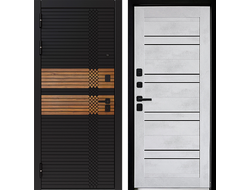 Дверь входная ДК18 с панелью 49 серый бетон