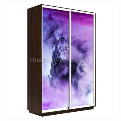 Шкаф-купе Дуо-Фото (Фиолетовый дым) 1200*450*2200