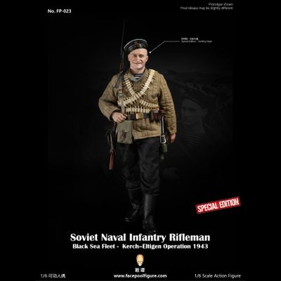 ПРЕДЗАКАЗ - Советский морпех Черноморского флота - Коллекционная фигурка 1/6 WWII Soviet Naval Black Sea Fleet Rifleman Special Edition (FP023B) - Facepoolfigure ?ЦЕНА: 25700 РУБ.?