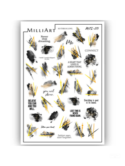 Слайдер-дизайн MilliArt Nails Металл MTL-115