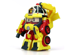 Silverlit Рой трансформер Robocar Poli + костюм супер пожарного, 10 см