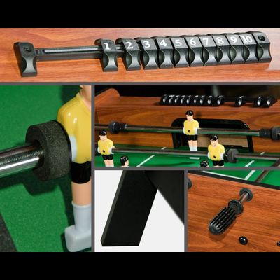 Настольный футбол (кикер) «Stuttgart» (122x61x81см, коричневый)