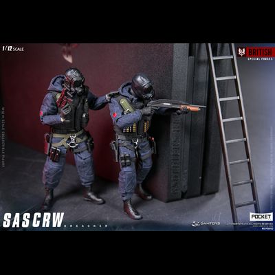 Британский спецназ САС - Коллекционная фигурка 1/12 POCKET ELITE SERIES: SAS CRW Breacher (PES002) - DAMTOYS
