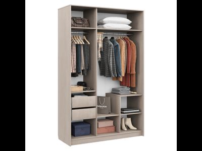 Муза 25 Шкаф 3-х створчатый Тира/кадена вуд (1382*2205*554мм)