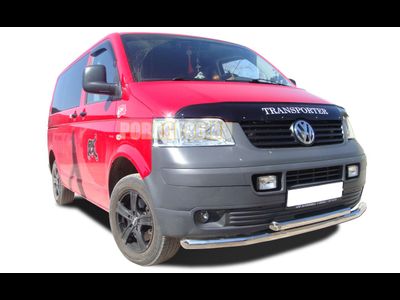 Защита переднего бампера двойная d60/42 Volkswagen T5 (2003-)