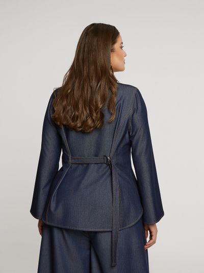 Рубашка цвета деним