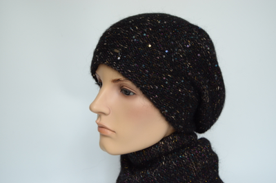 Vizio Италия 8023 берет черный с коричневым 9/12 фото