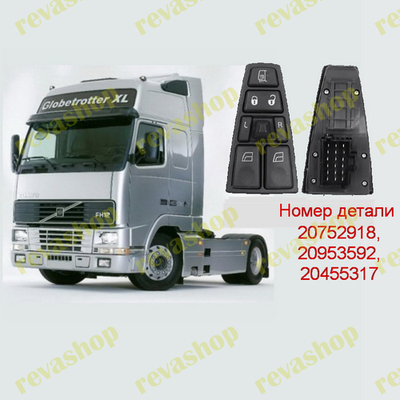 Блок кнопок стеклоподъемников Volvo FH FM 20752918