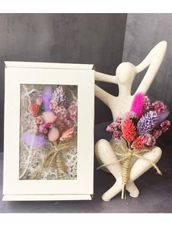 Сухоцветы, набор 5 лиловый