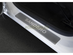 Накладки на пороги для Renault Sandero Stepway 2018-