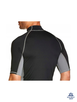 Футболка RASH GUARD СВВ Лайкра черно-серый р.M