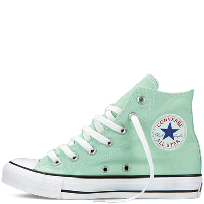 Мятные Кеды Converse All Star высокие фото