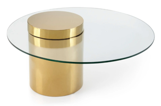 Золотой кофейный столик "Мартин"