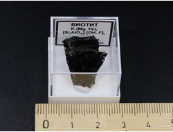 Биотит в пластиковом боксе, Россия, Южный Урал, Вишневые горы №24188