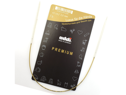 Спицы металл Addi круговые на леске 40 см супергладкие 2.5 мм