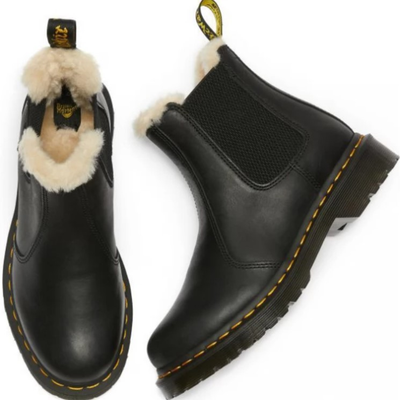 DR. MARTENS CHELSEA LEONORE BLACK С МЕХОМ