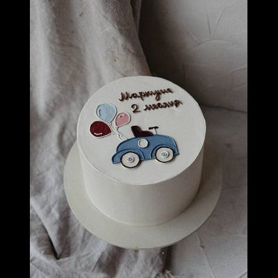 Торт с машинкой
