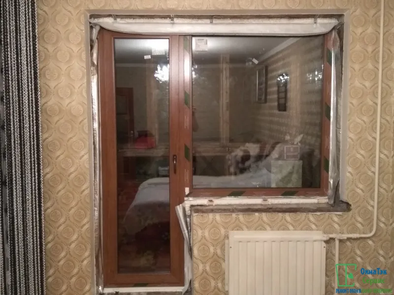 Запененный балконный блок