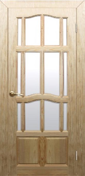 Дверь из массива сосны остекленная "Прима"