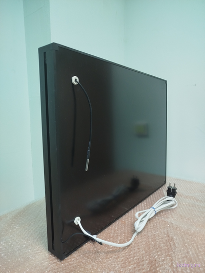 Табло часы термометр для бассейна (белый/черный)