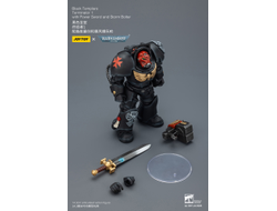 Терминатор Черных Храмовников (Warhammer 40K) - КОЛЛЕКЦИОННАЯ ФИГУРКА 1/18 Black Templars Terminator with Power Sword and Storm Bolter (JT03097) - JOYTOY