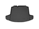 Коврик в багажник пластиковый (черный) для Skoda Rapid (14-20)/(20-Н.В.) с карманами  (Борт 4см)