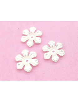 Полубусины фигурные цветок дизайн 14, 20 гр.